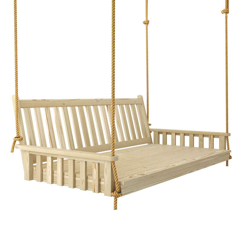Keystone Amish Co. 6 Foot Franklin Porch Swing Bed, Unfinished