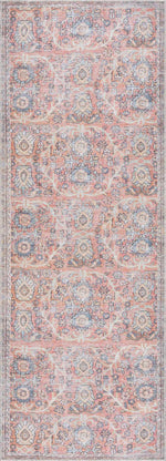 Urpi Rose & Blue Washable Area Rug