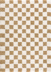 Atira Mustard Checkered Area Rug