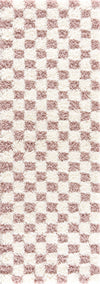 Atira Pink Checkered Area Rug