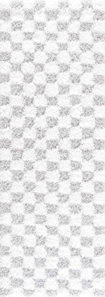Atira Gray Checkered Area Rug