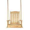 Amish Casual Heavy Duty Outdoor Wood Swing Chair in Unfinished