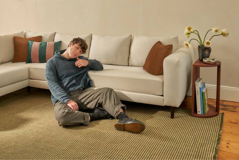 The Essential Corner Sectional (7 Seat) in Recycled Velvet