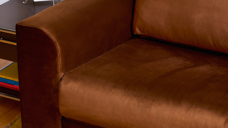The Elevate 86" Sofa in Recycled Velvet