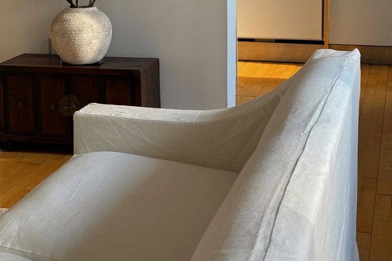 The Evergreen Loveseat in Hemp