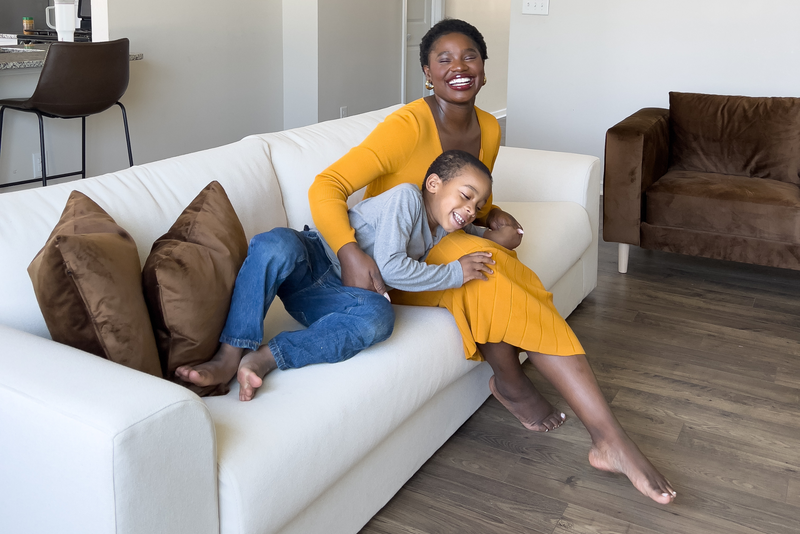 The Elevate Loveseat in Recycled Velvet
