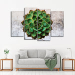 Grunge Succulent Wall Art