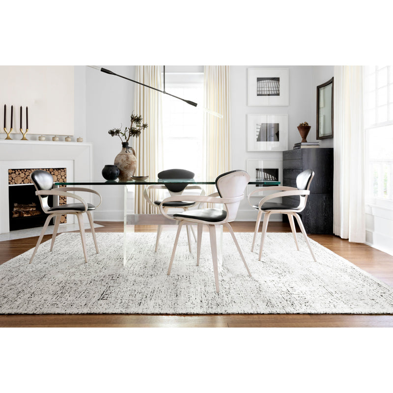 Vox White / Black Hand-Knotted Rug