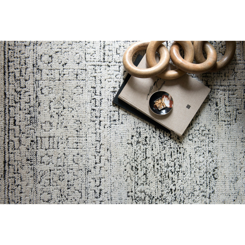 Vox White / Black Hand-Knotted Rug
