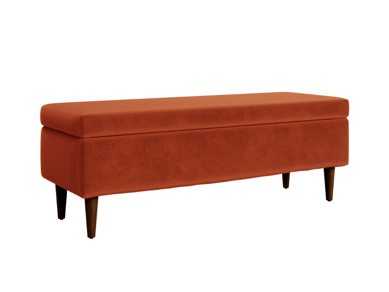 The Essential Storage Bench in Recycled Velvet
