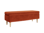 The Essential Storage Bench in Recycled Velvet