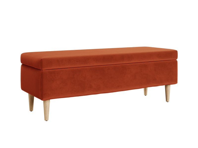 The Essential Storage Bench in Recycled Velvet