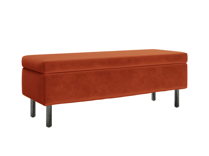 The Essential Storage Bench in Recycled Velvet