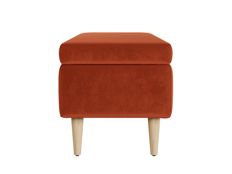 The Essential Storage Bench in Recycled Velvet