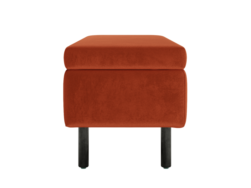 The Essential Storage Bench in Recycled Velvet