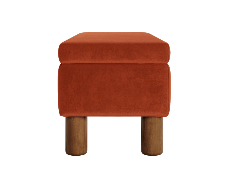 The Essential Storage Bench in Recycled Velvet