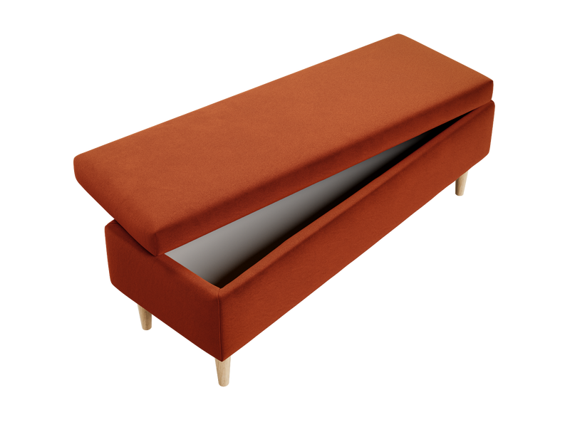 The Essential Storage Bench in Recycled Velvet
