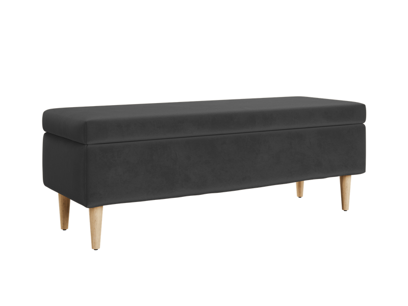 The Essential Storage Bench in Recycled Velvet