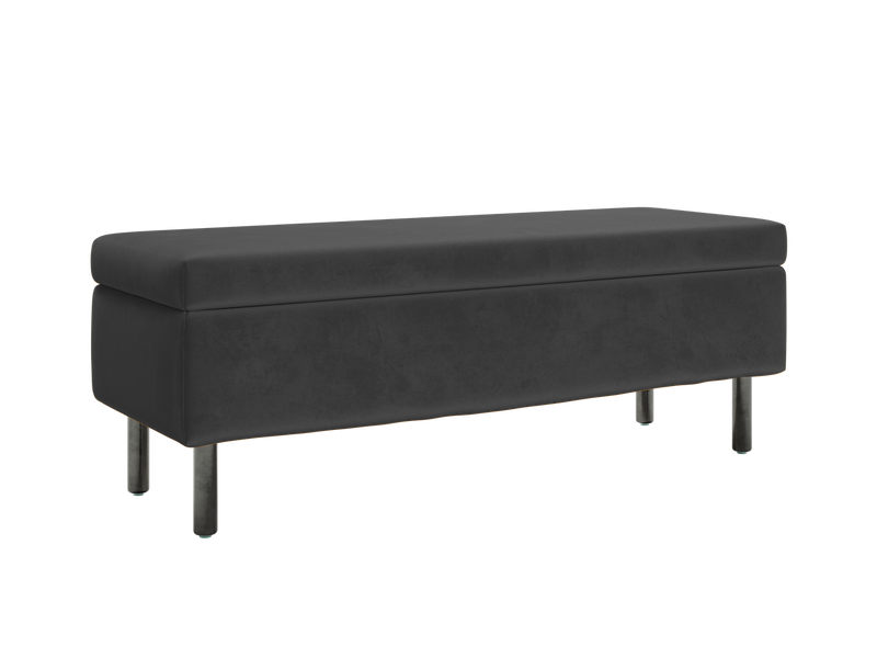 The Essential Storage Bench in Recycled Velvet