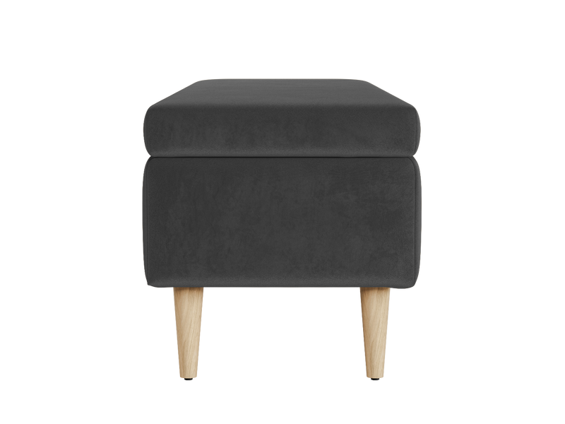 The Essential Storage Bench in Recycled Velvet