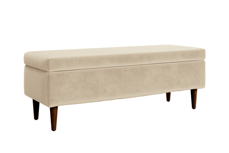 The Essential Storage Bench in Recycled Velvet