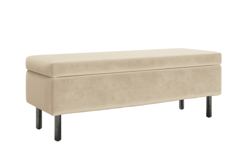The Essential Storage Bench in Recycled Velvet