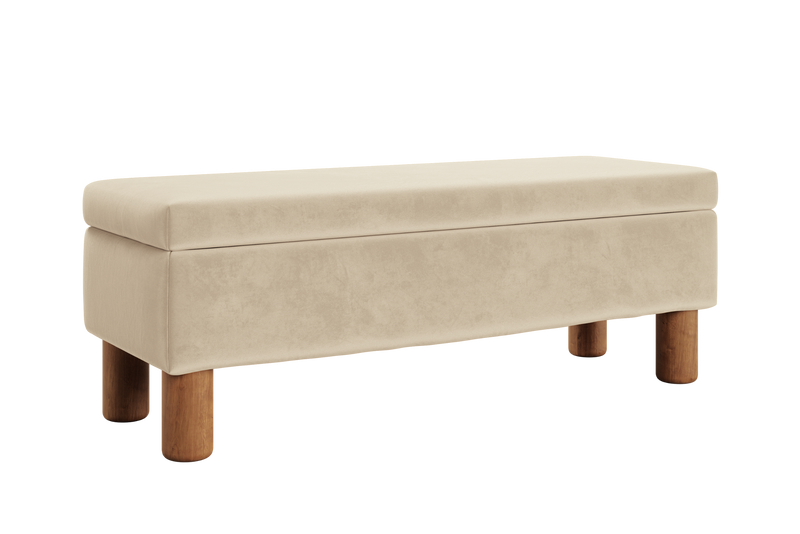 The Essential Storage Bench in Recycled Velvet