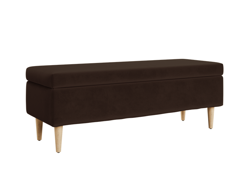 The Essential Storage Bench in Recycled Velvet