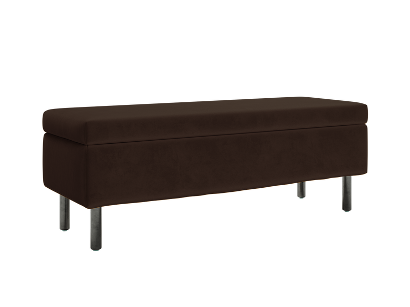 The Essential Storage Bench in Recycled Velvet
