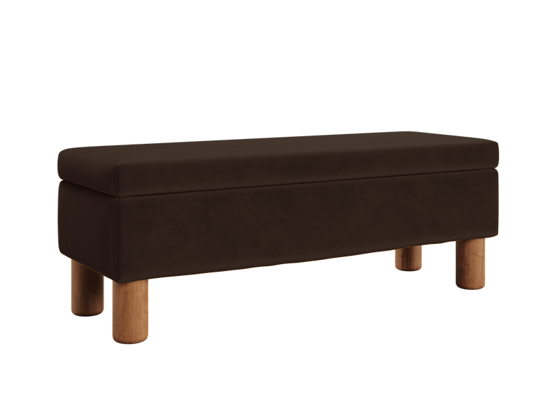 The Essential Storage Bench in Recycled Velvet