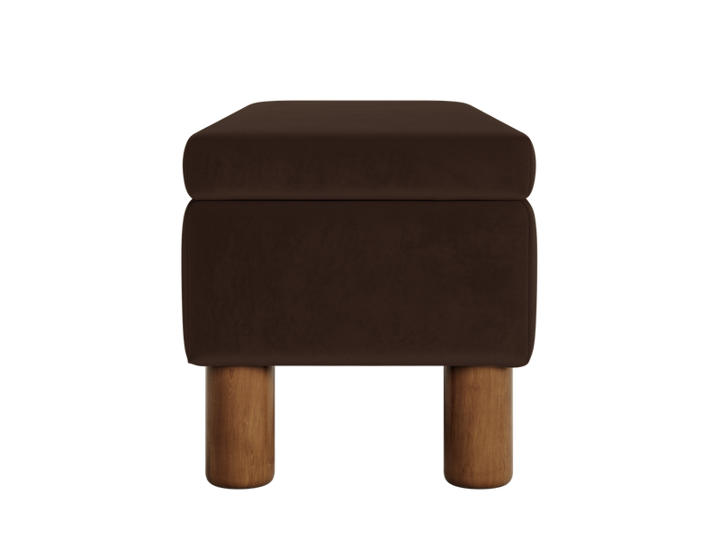 The Essential Storage Bench in Recycled Velvet