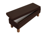 The Essential Storage Bench in Recycled Velvet