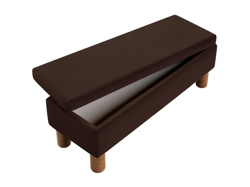 The Essential Storage Bench in Recycled Velvet
