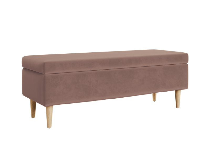 The Essential Storage Bench in Recycled Velvet