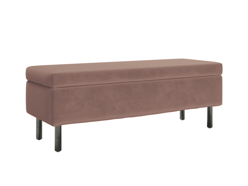 The Essential Storage Bench in Recycled Velvet