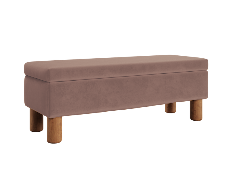 The Essential Storage Bench in Recycled Velvet