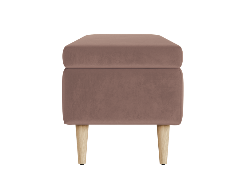 The Essential Storage Bench in Recycled Velvet