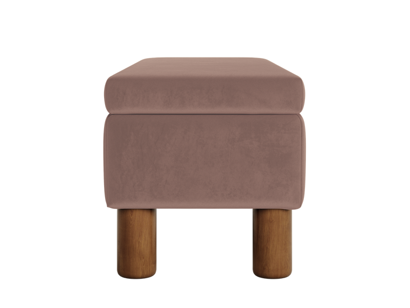 The Essential Storage Bench in Recycled Velvet