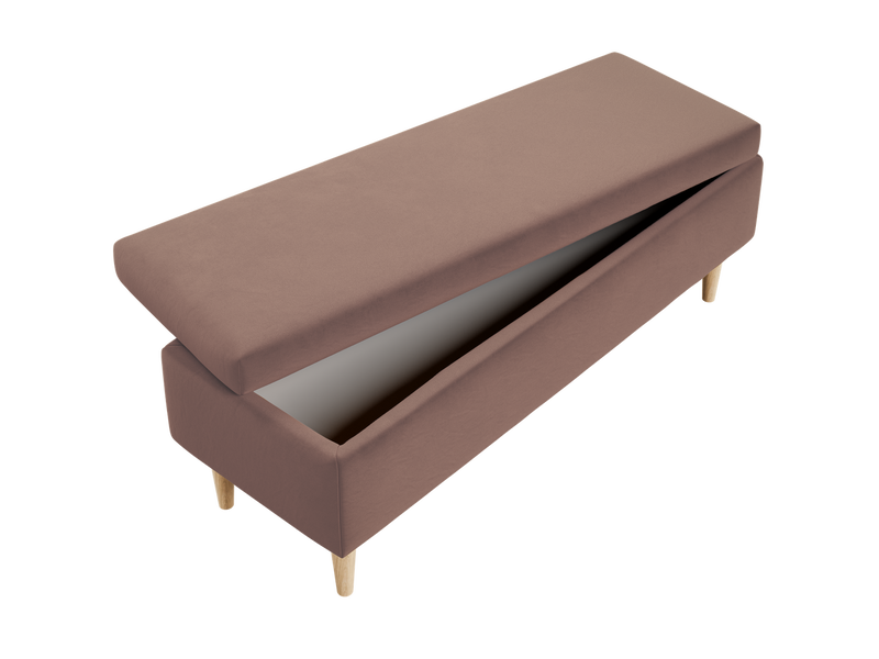 The Essential Storage Bench in Recycled Velvet