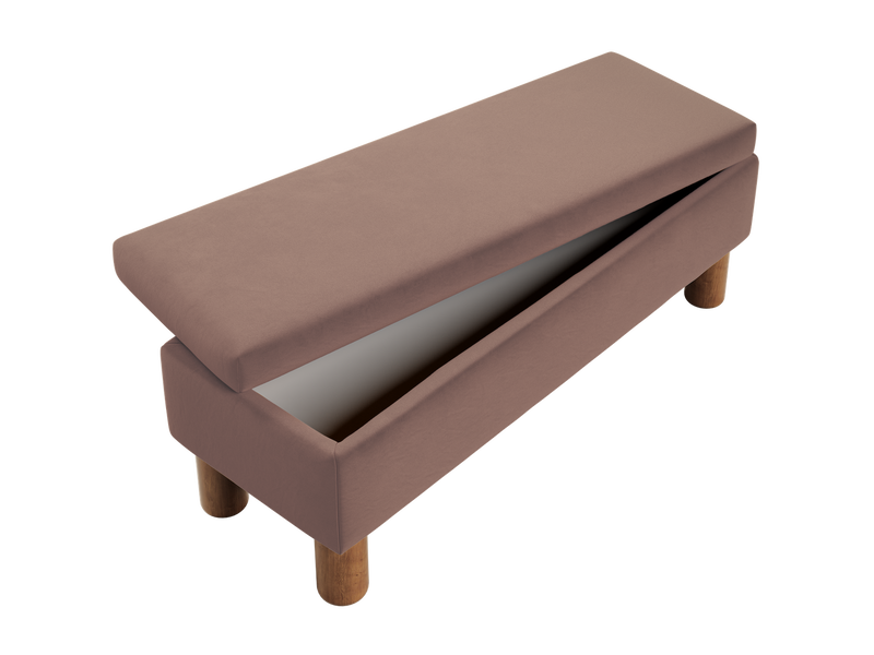 The Essential Storage Bench in Recycled Velvet