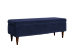 The Essential Storage Bench in Recycled Velvet