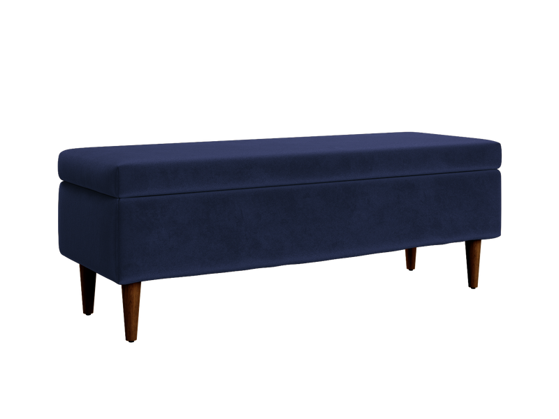 The Essential Storage Bench in Recycled Velvet
