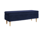 The Essential Storage Bench in Recycled Velvet