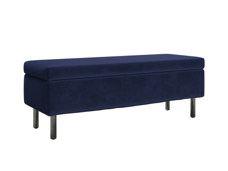 The Essential Storage Bench in Recycled Velvet