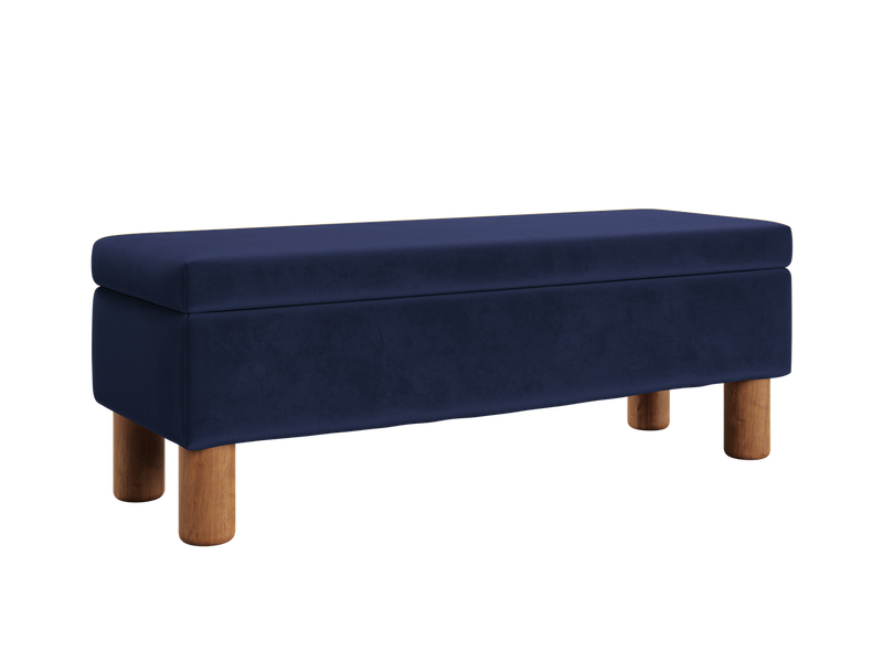 The Essential Storage Bench in Recycled Velvet
