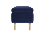 The Essential Storage Bench in Recycled Velvet