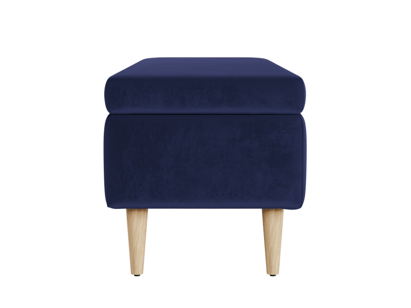 The Essential Storage Bench in Recycled Velvet