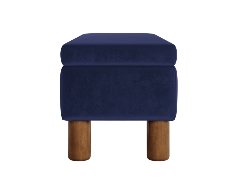 The Essential Storage Bench in Recycled Velvet