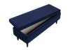 The Essential Storage Bench in Recycled Velvet