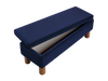 The Essential Storage Bench in Recycled Velvet